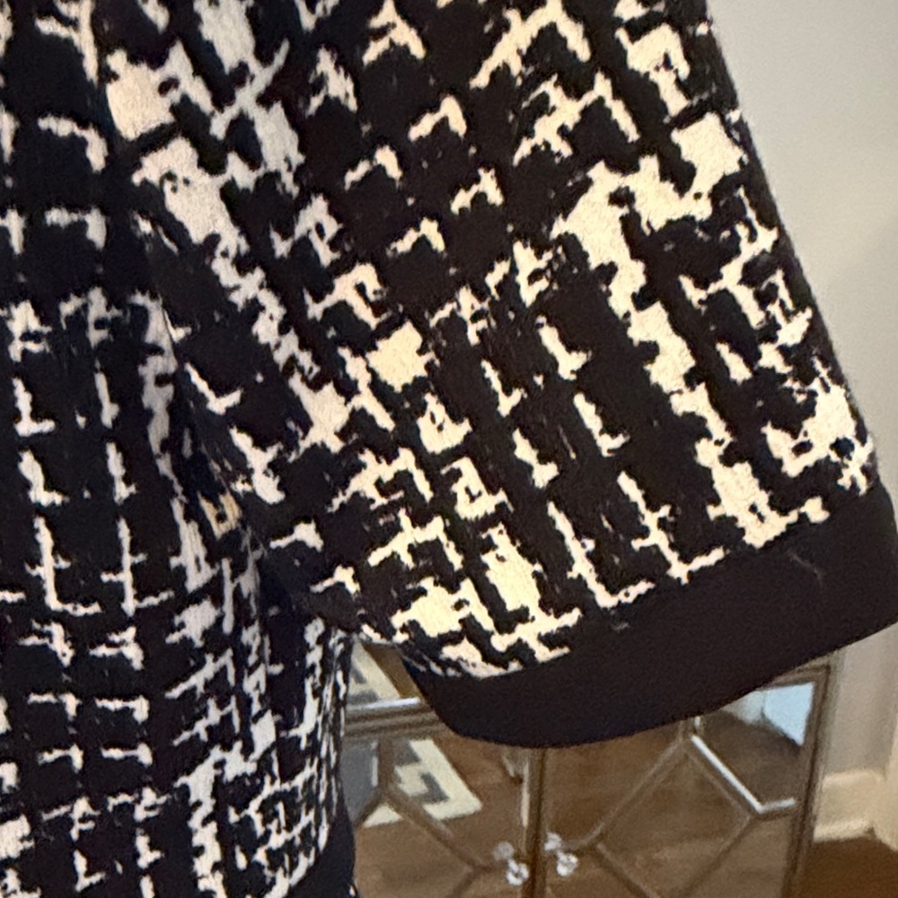 Lovely & Fab "Shelby & Palmer" Black & White Tweed Style Dress Timeless! Sz 6 - Picture 7 of 13